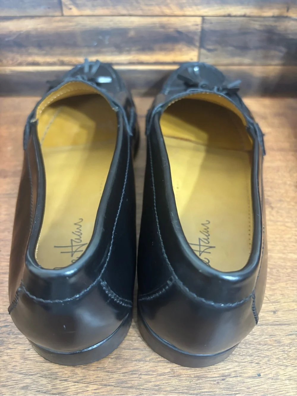 Cole Haan Pinch Tassel Loafers Men’s 10.5D Black Leather Moc Toe Dress Shoes